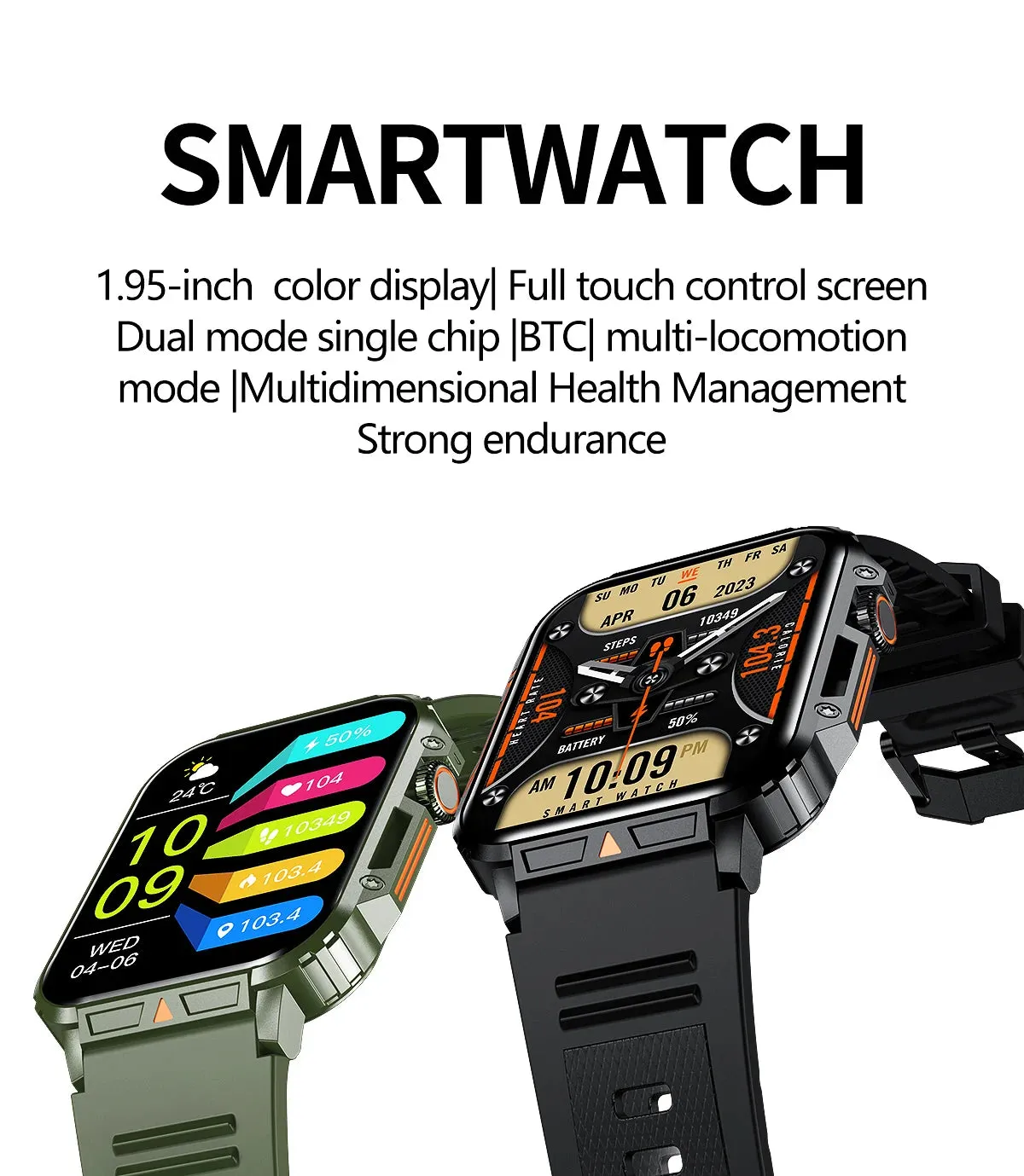 SENBONO New Men's Smartwatch Bluetooth Call Heart Rate Monitor Watch Big Bettery 100  Sport Modes Smart Watch for Men Women