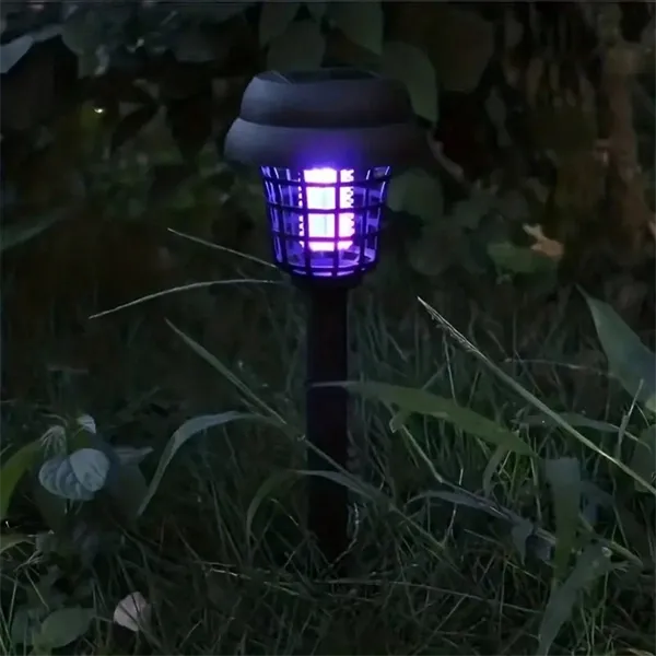Solar Powered Waterproof Mosquito Killer Lamp  Outdoor Electric Fly Trap & Insect Zapper for Garden & Yard