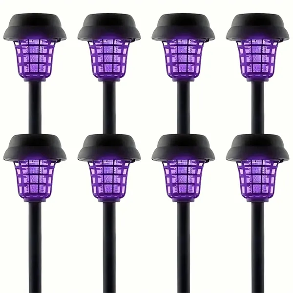 Solar Powered Waterproof Mosquito Killer Lamp  Outdoor Electric Fly Trap & Insect Zapper for Garden & Yard