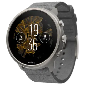 Suunto 7 Stone Gray Titanium Smartwatch with Versatile Sports Experience (SS050567000)