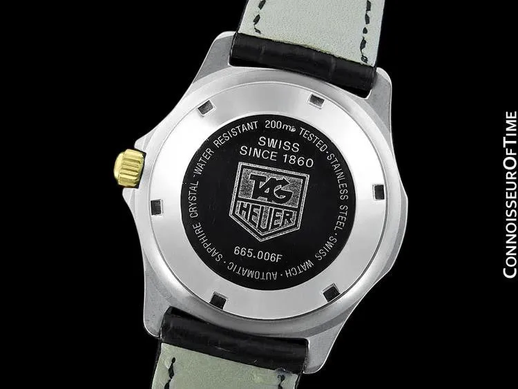 Tag Heuer 2000 Automatic Mens Diver Watch, 665.006F - Stainless Steel & 18K Gold Plated