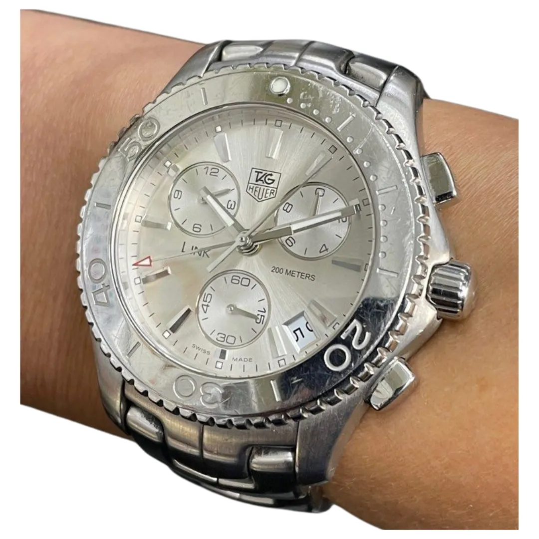 Tag Heuer Link CJ1111 42mm Chronograph Quartz Watch