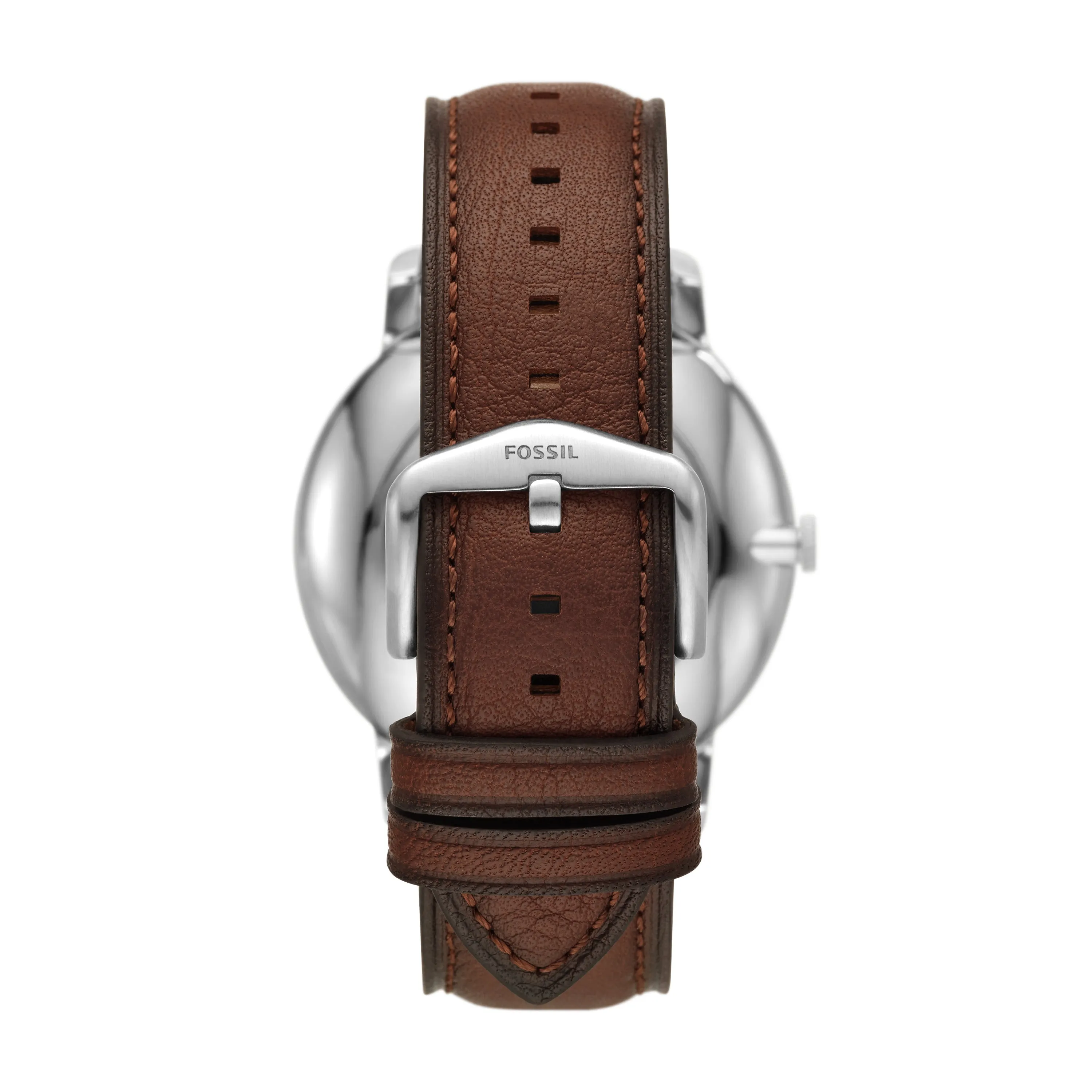 The Minimalist Solar-Powered Dark Brown Leather Watch
