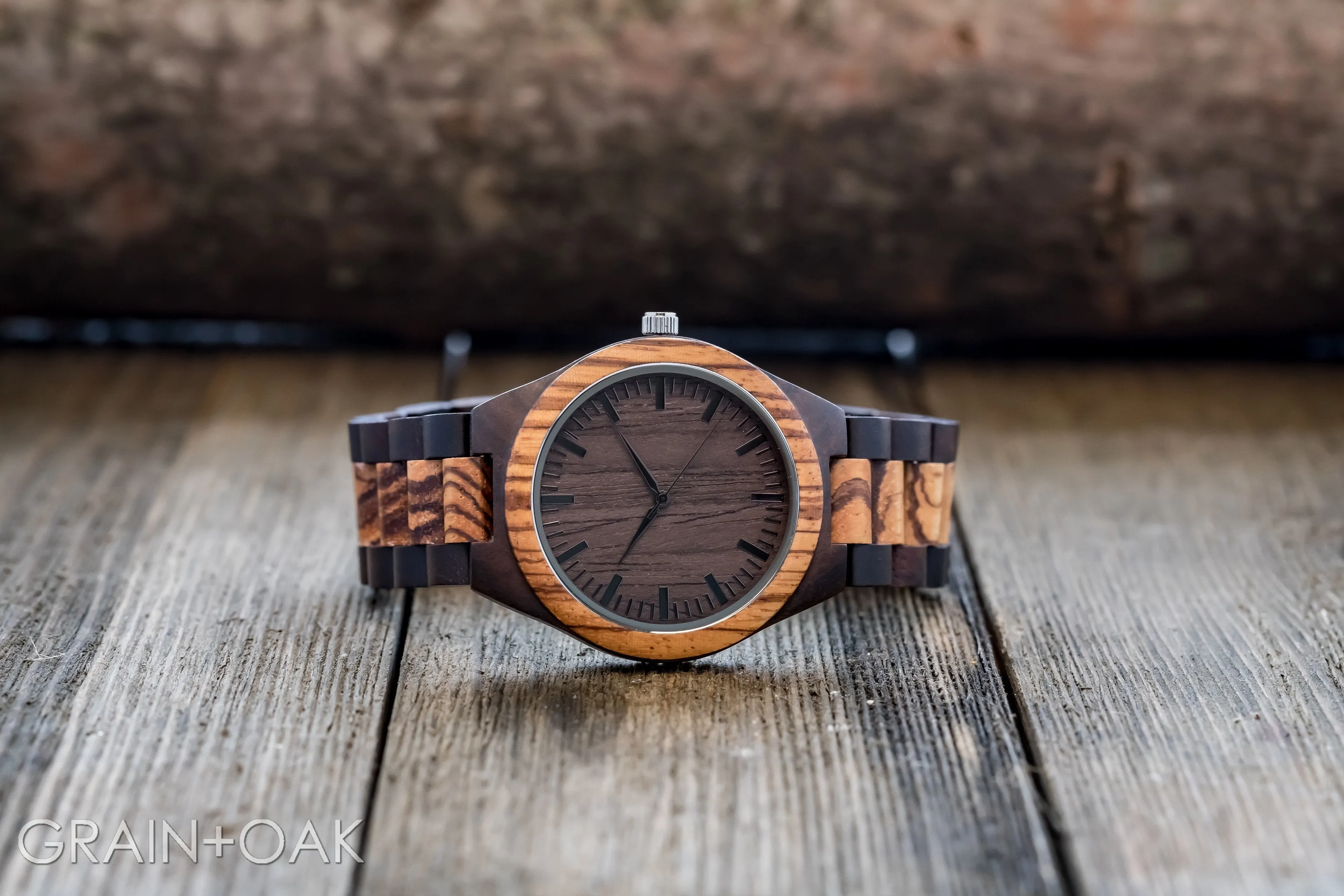 The Ridge Zebrawood   Ebony | Wood Watch