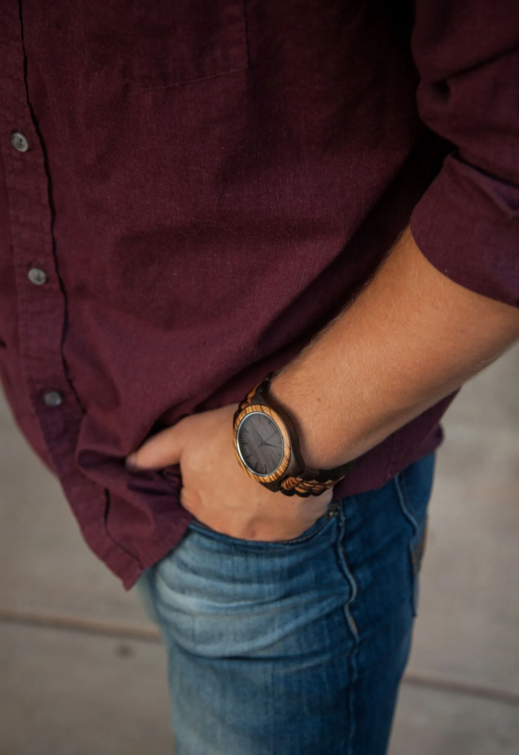 The Ridge Zebrawood   Ebony | Wood Watch