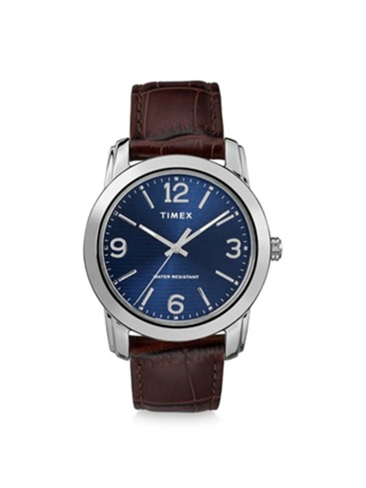 Timex Mens Brown Croco Leather Straps TW2R86800 39mm
