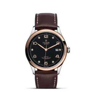 TUDOR 1926 39mm Black Diamond Dial and Leather Strap - M91551-0008
