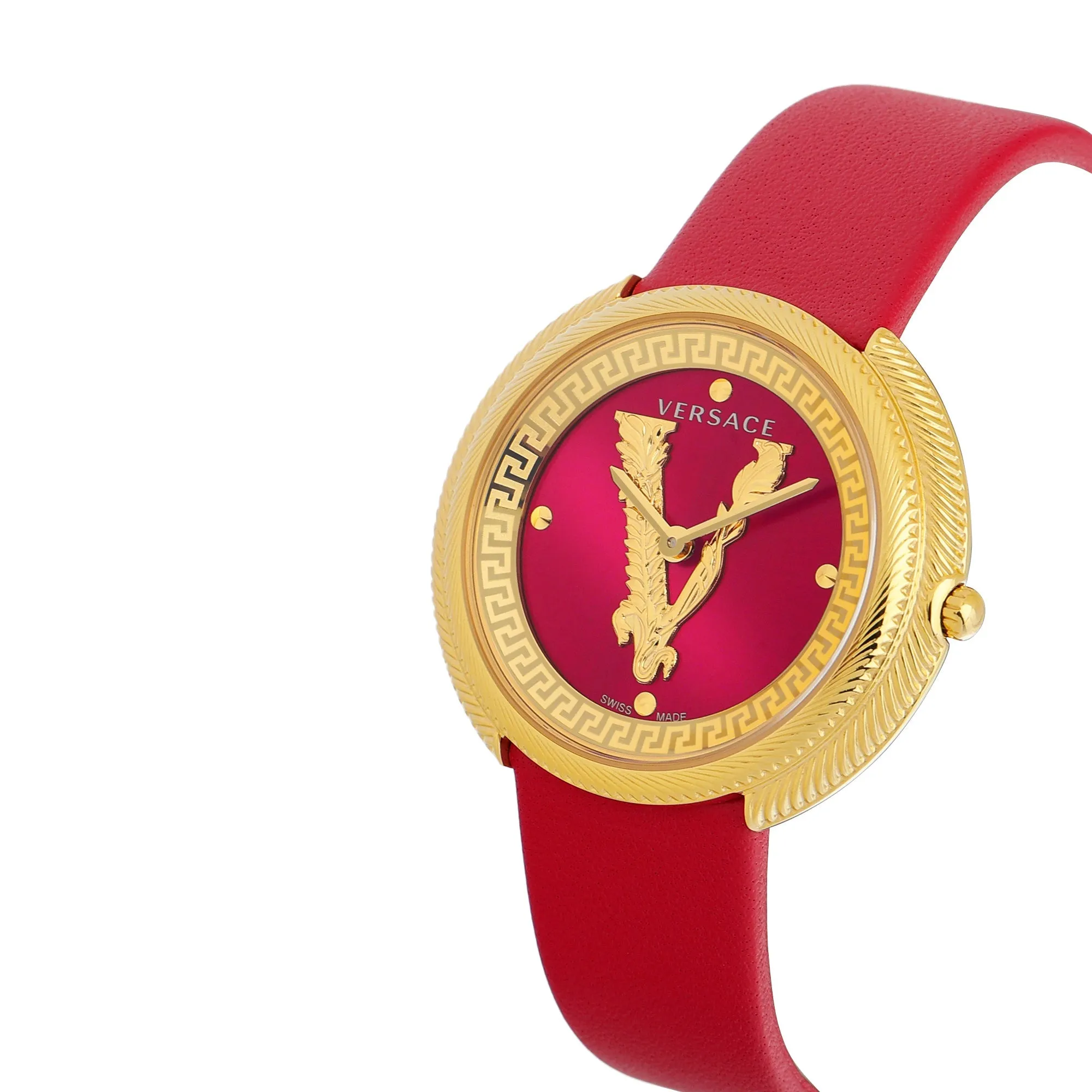 Versace Red Dial Analog Women Watch - VE2CA0423