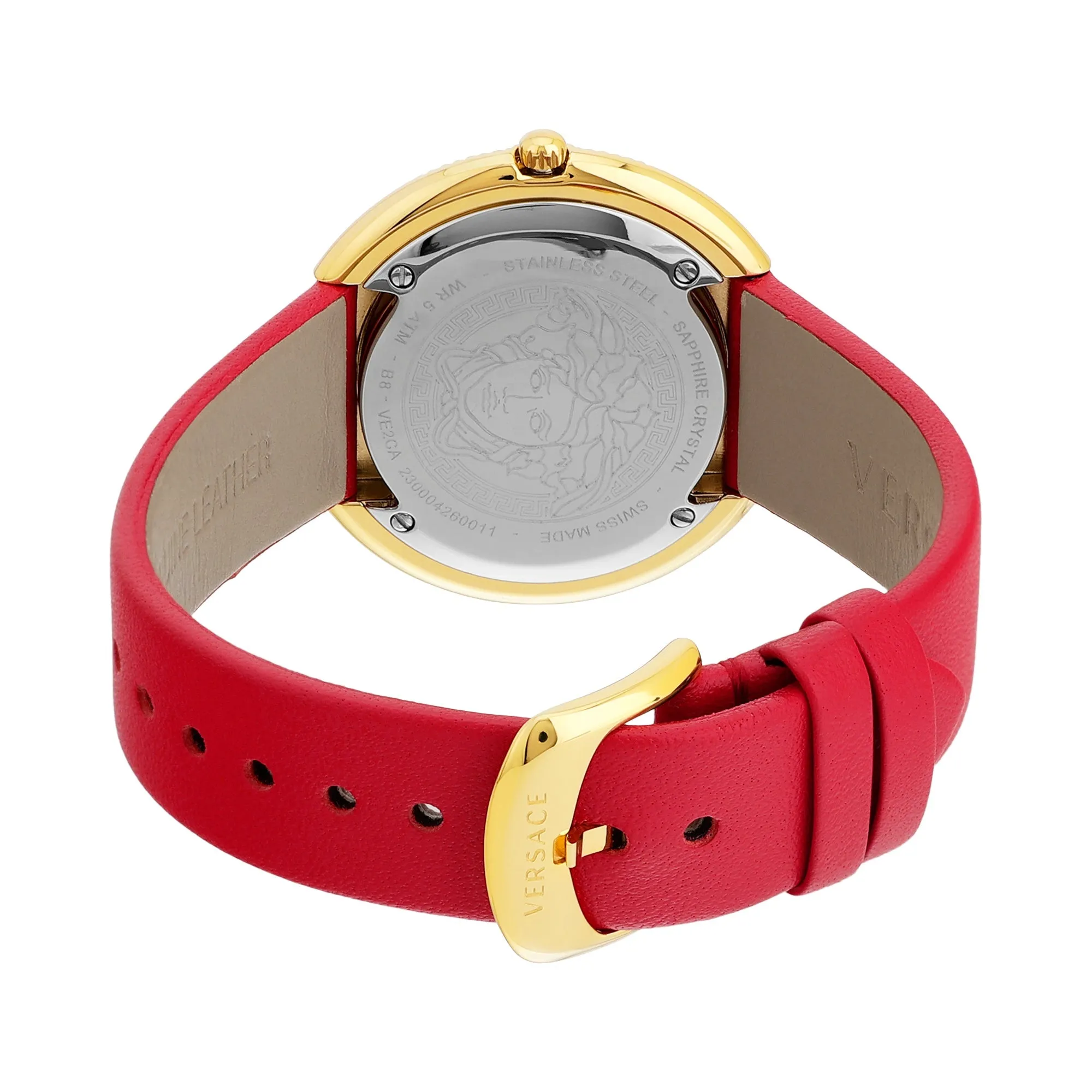 Versace Red Dial Analog Women Watch - VE2CA0423