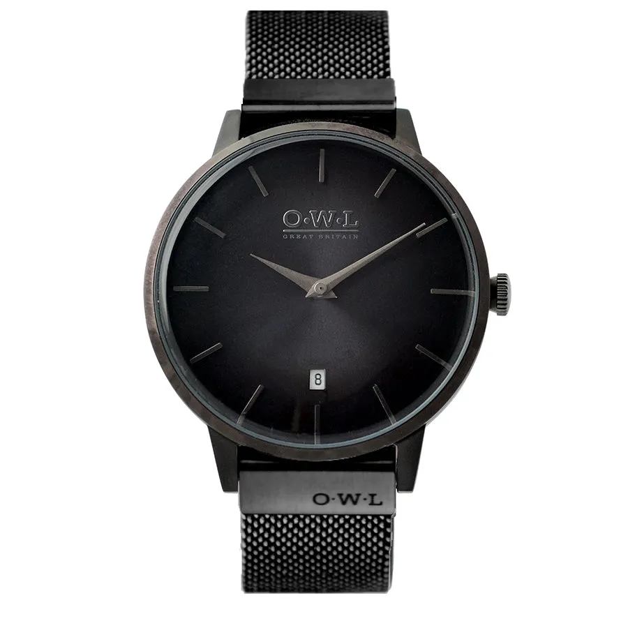 WALLOP GENTLEMAN'S BLACK CASE & MESH STRAP WATCH LTD - Edition