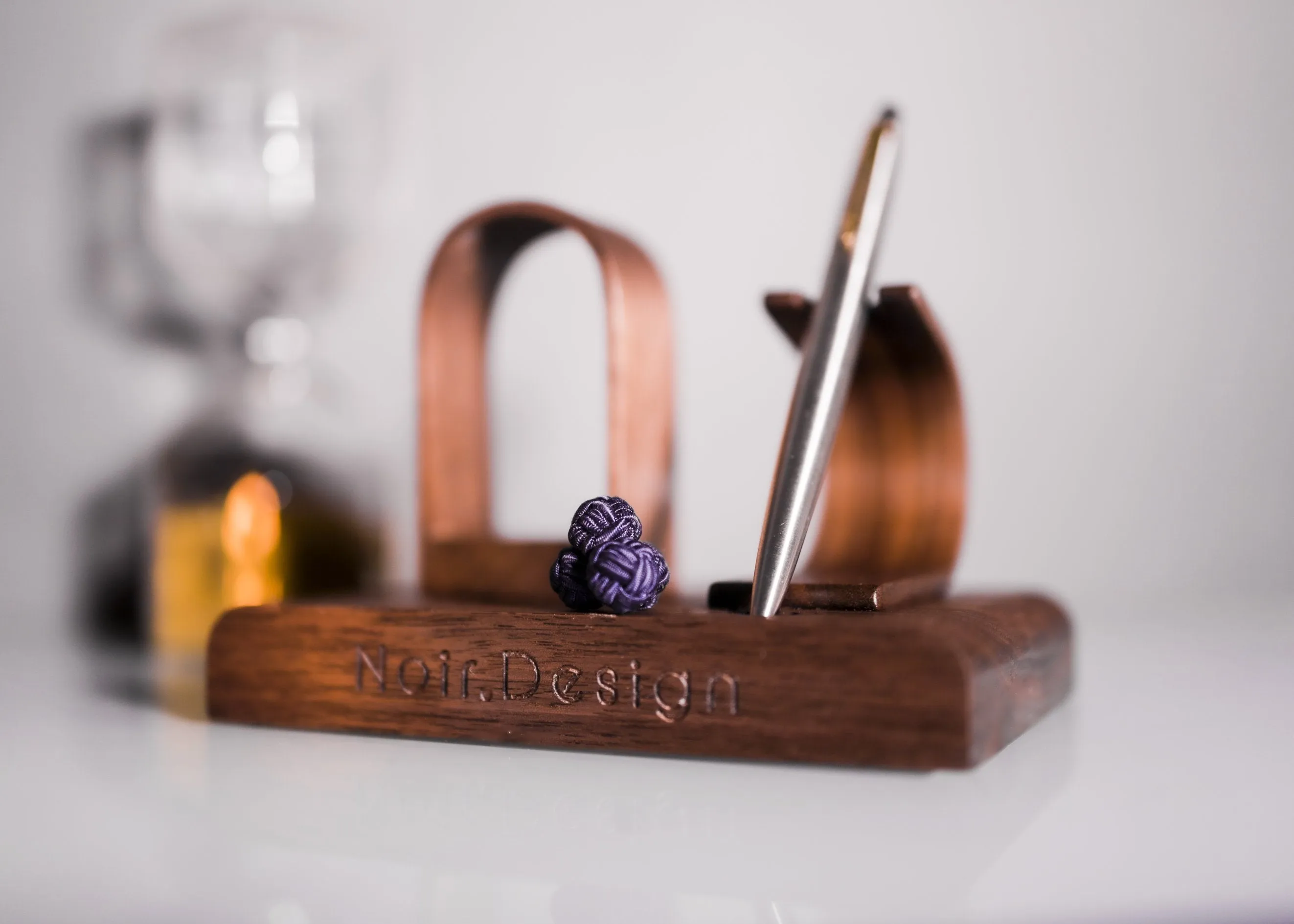 Watch and Pen Stand Display - Walnut