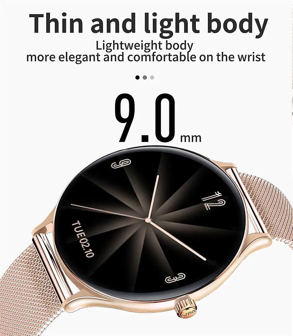 Watches smart watch woman fashion watch heart rate sleep monitoring for android waterproof ladies pink