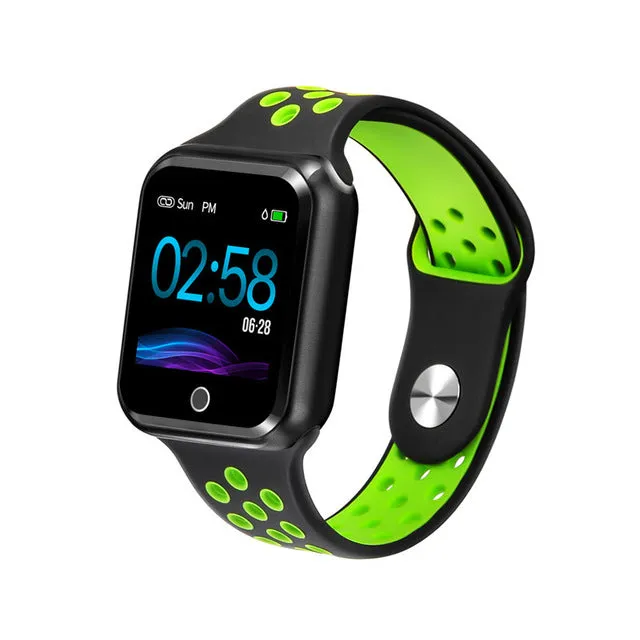 Waterproof Heart Rate Blood Pressure Bluetooth Smartwatch Apple Android Phone