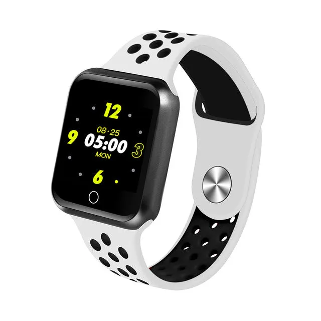 Waterproof Heart Rate Blood Pressure Bluetooth Smartwatch Apple Android Phone