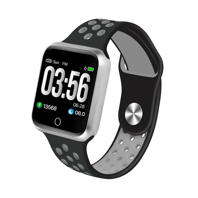 Waterproof Heart Rate Blood Pressure Bluetooth Smartwatch Apple Android Phone