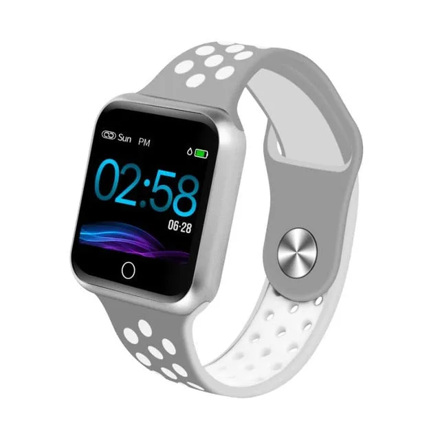 Waterproof Heart Rate Blood Pressure Bluetooth Smartwatch Apple Android Phone