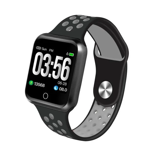 Waterproof Heart Rate Blood Pressure Bluetooth Smartwatch Apple Android Phone