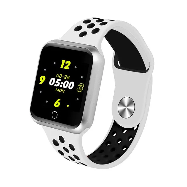 Waterproof Heart Rate Blood Pressure Bluetooth Smartwatch Apple Android Phone