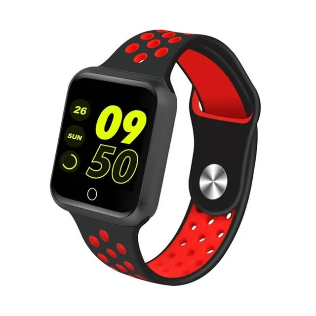 Waterproof Heart Rate Blood Pressure Bluetooth Smartwatch Apple Android Phone