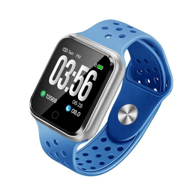 Waterproof Heart Rate Blood Pressure Bluetooth Smartwatch Apple Android Phone