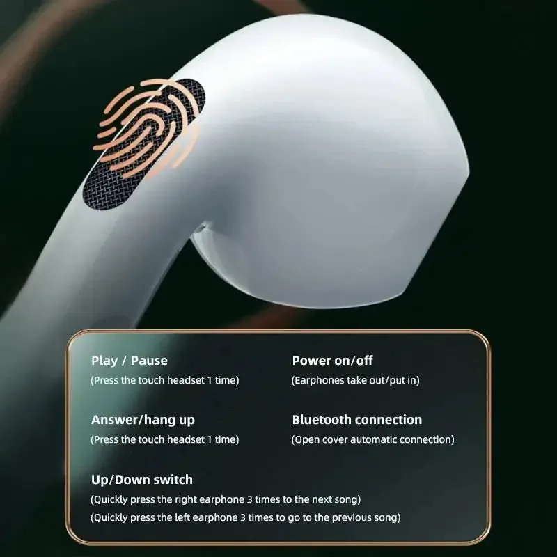 XIAOMI Air Pro 6 Original Earphone TWS 9D HIFI Headset Bluetooth Music Earbuds For IPhone Android Wireless Pods Headphones