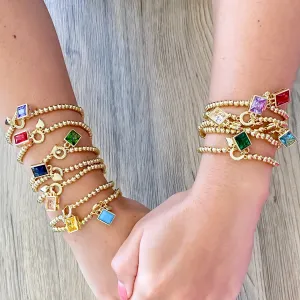 You Are Loved Birthstone Bracelet